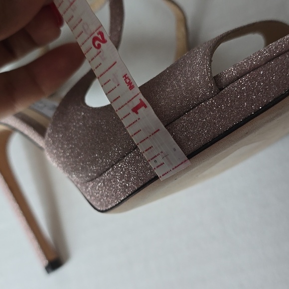 Jimmy Choo Women's Lance 100 Strappy High-Heel Platform Sandals Pink sz 39 - Picture 14 of 16